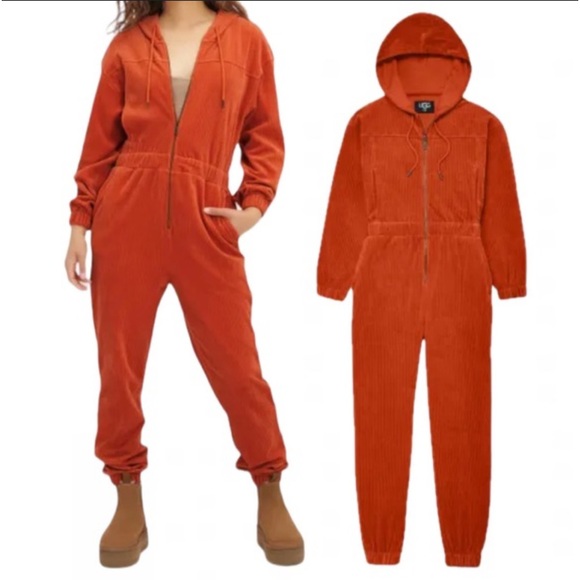 NWT UGG Delores jumpsuit Orange size Large - Picture 2 of 16